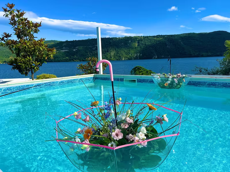 Vedere restaurant Riviera 990 Eșelnița pe malul Dunării